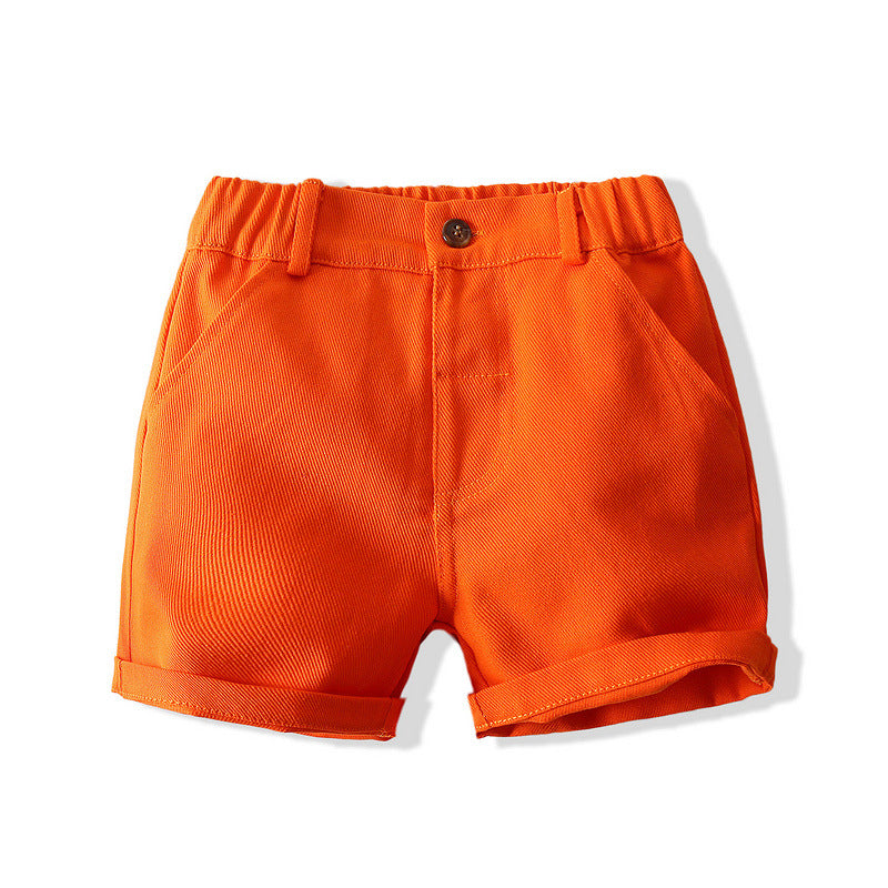 Baby Gentleman Dinosaur Shirt Shorts Two-piece Set
