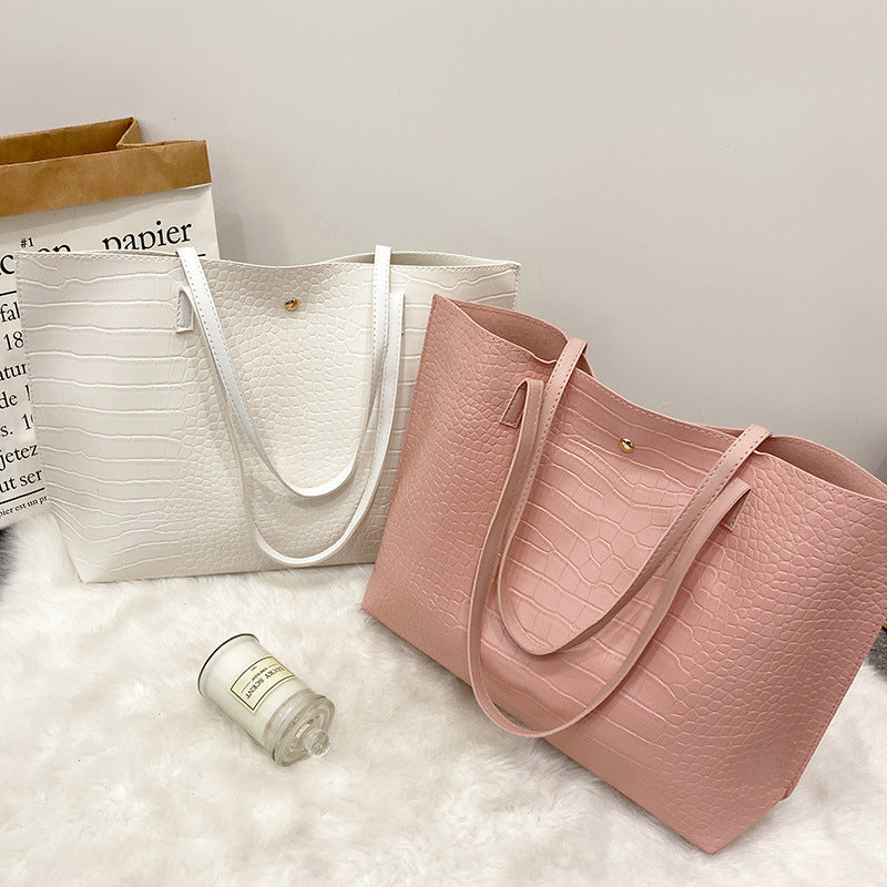 Tote Bag Women&#039;s Bag Large Capacity Shopping Bag Fashionable Versatile Mommy Bag