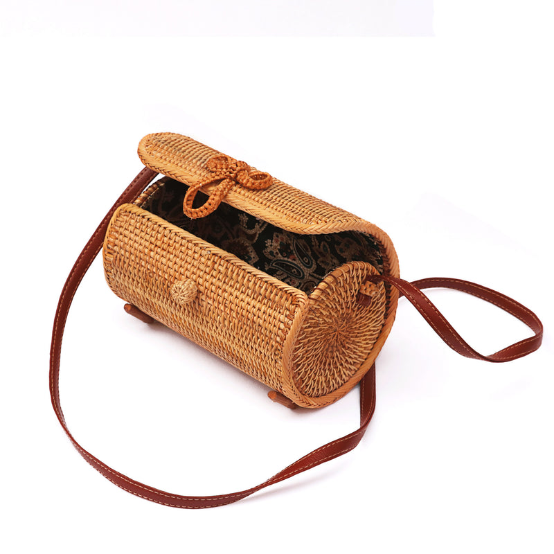 Rattan Bag Mori Retro Art Woven Women&amp;amp;amp;#039;s Bag