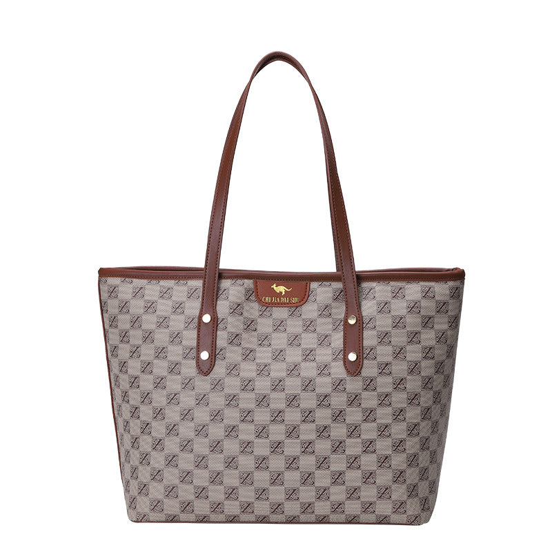 High-end Large Bag 2023 New Trendy Light Luxury Women&#039;s Bag Shoulder Bag Large Capacity Commuting Versatile Hand Tote Bag