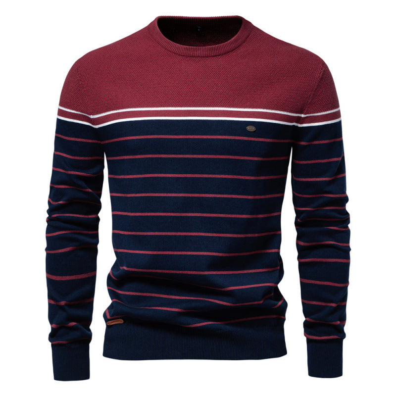 Striped Long Sleeve Men's Knitwear