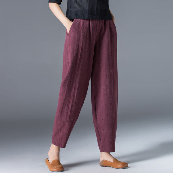 Cotton And Linen Pants