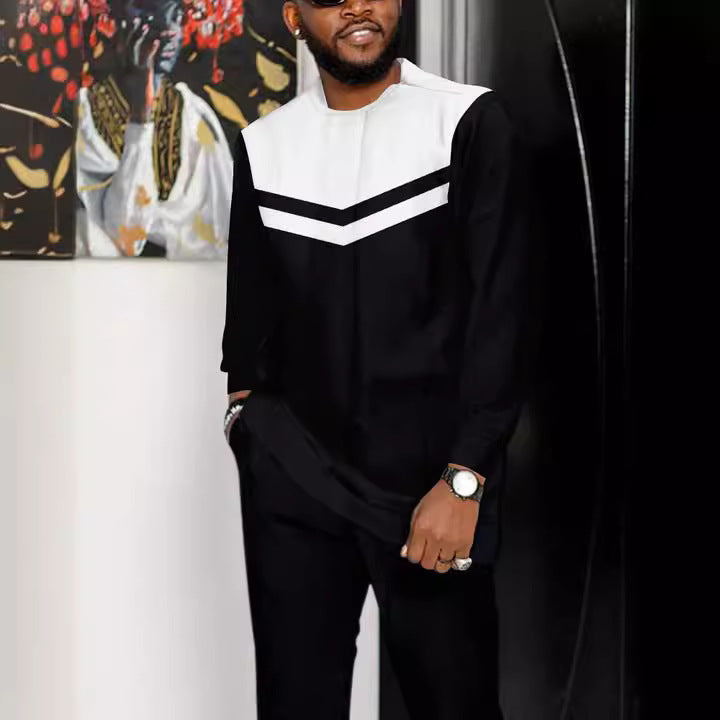 Men Africa Attire Two-piece Suit