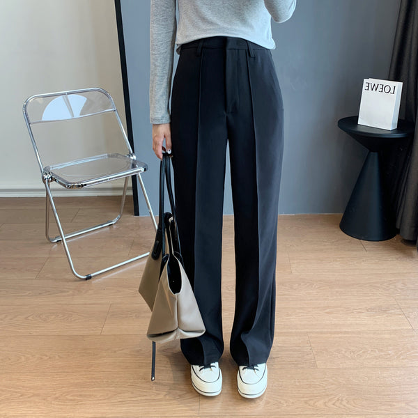 Straight Wide-leg Pants