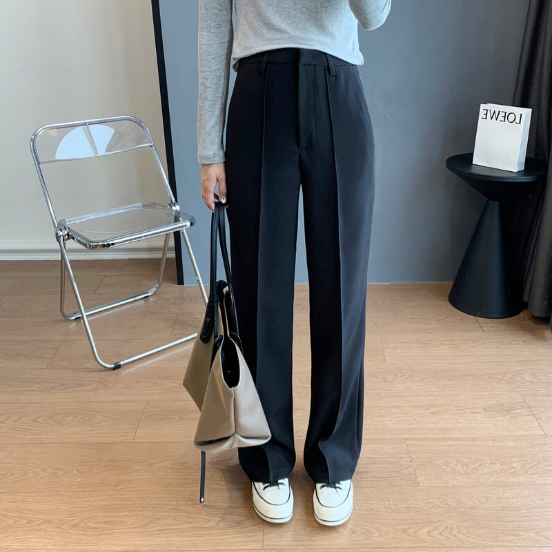 Straight Wide-leg Pants