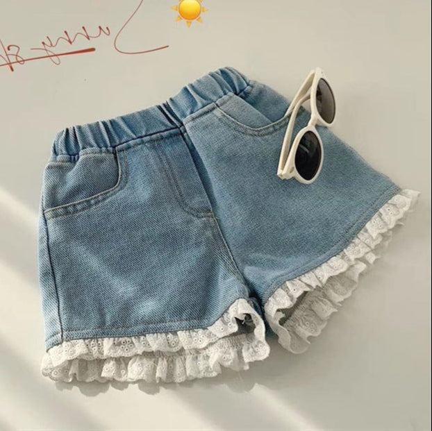 Cute And Sweet Soft Denim Shorts