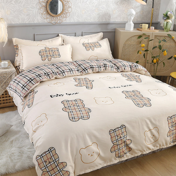 Pure Cotton Brushed Four-piece Thickened