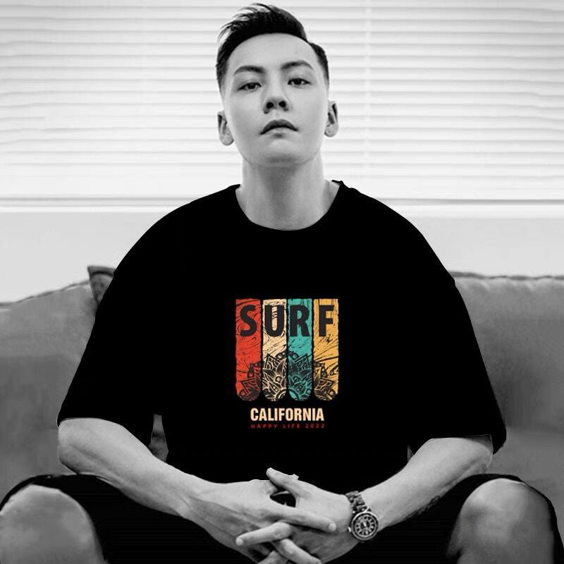 Short-sleeved T-shirt Loose Cotton Men