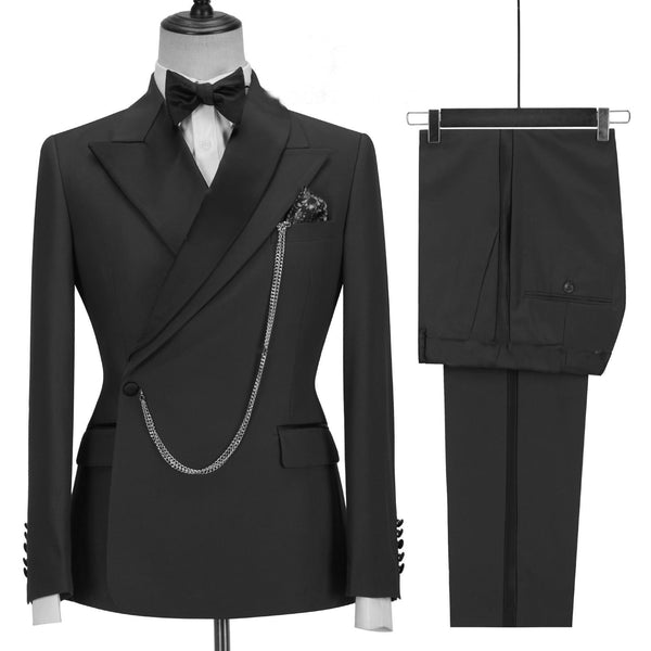 Black Business Two-piece Male Suit