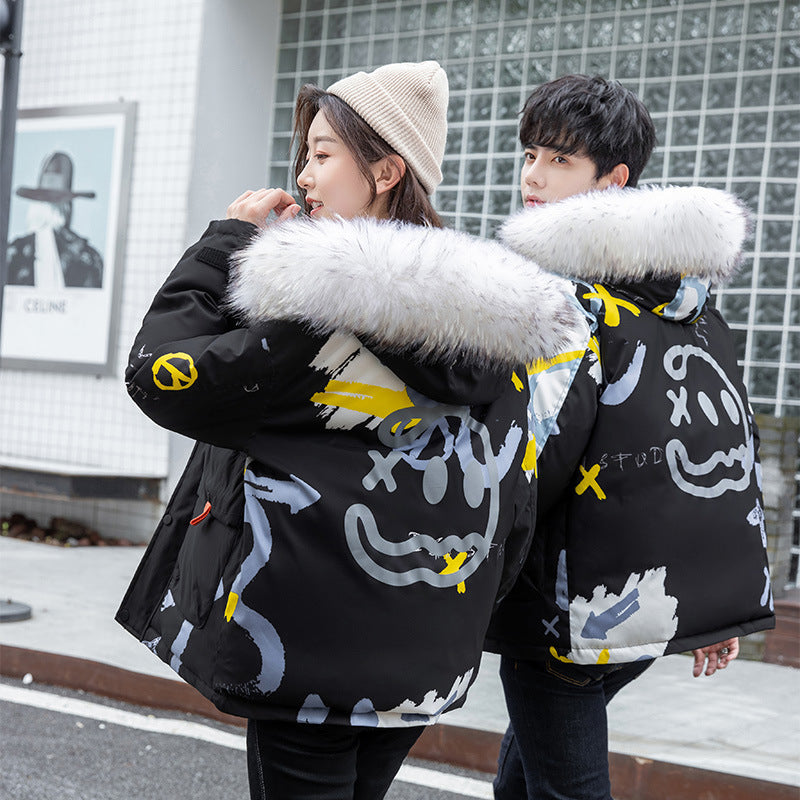 Couple Heavy Jacket Graffiti
