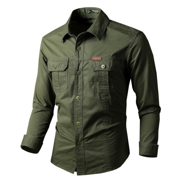 Cotton Shirt Long-sleeved