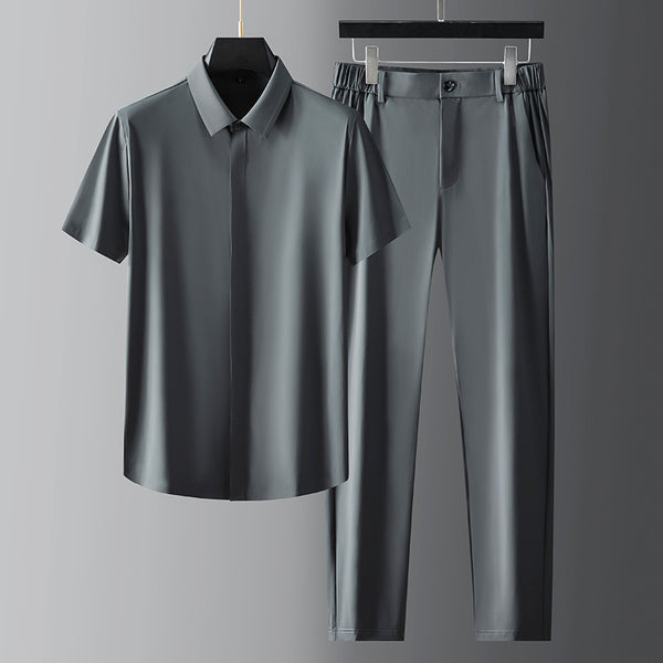 Business Men's Short-sleeve Shirt Suit