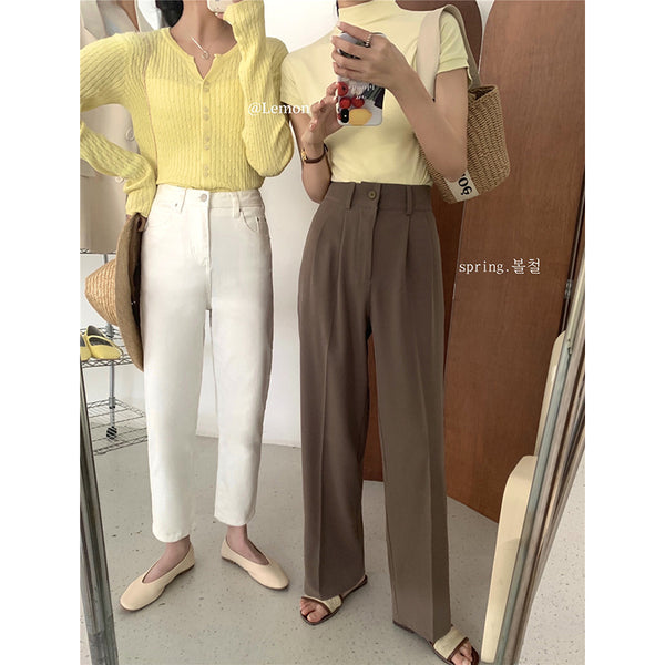The High-waist Drape Trousers