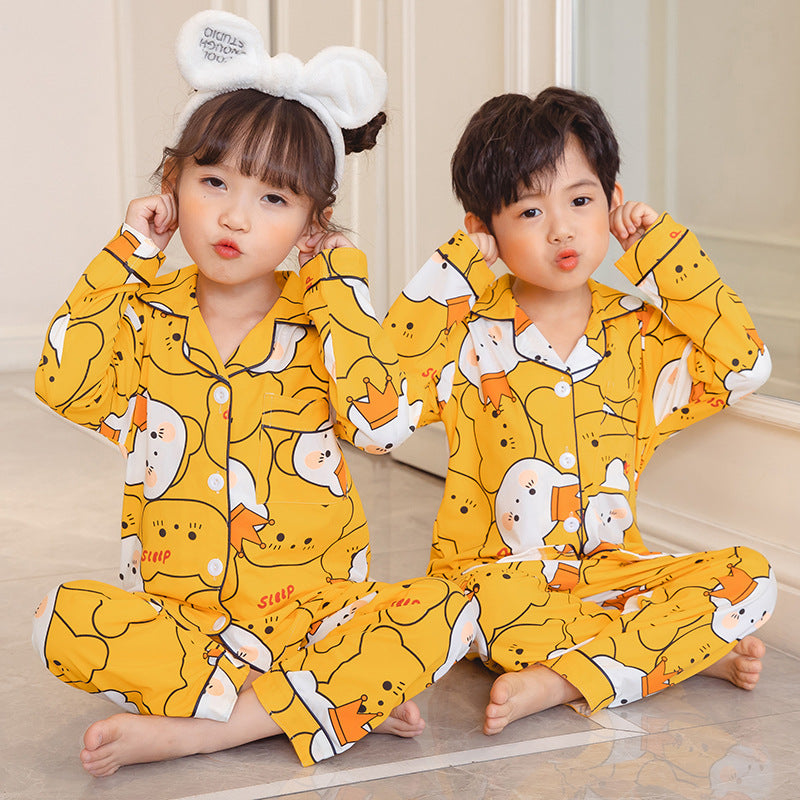 Cardigan Long Sleeve Pajamas