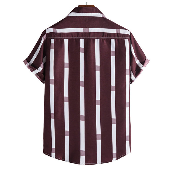 Striped Short-sleeved Shirt