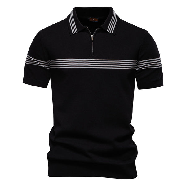 Striped Men's Business Short-sleeved Shirt