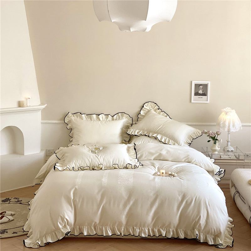 Four-piece Set Pure Cotton Jacquard Quilt Cover