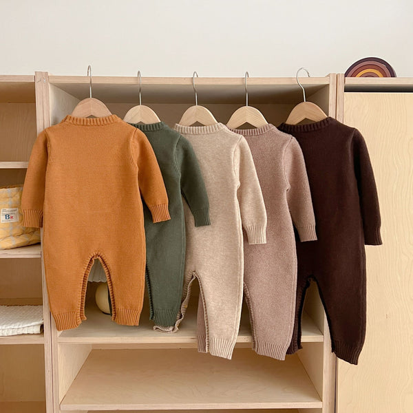 Baby Knitted Romper Pullover Long Sleeve