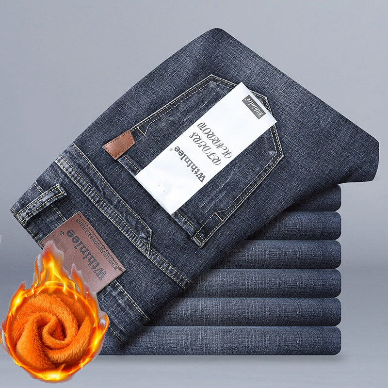 Straight Loose Elastic Casual Denim