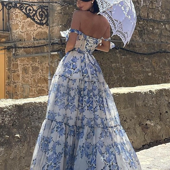 Off-shoulder Organza Fairy Elegant Dress