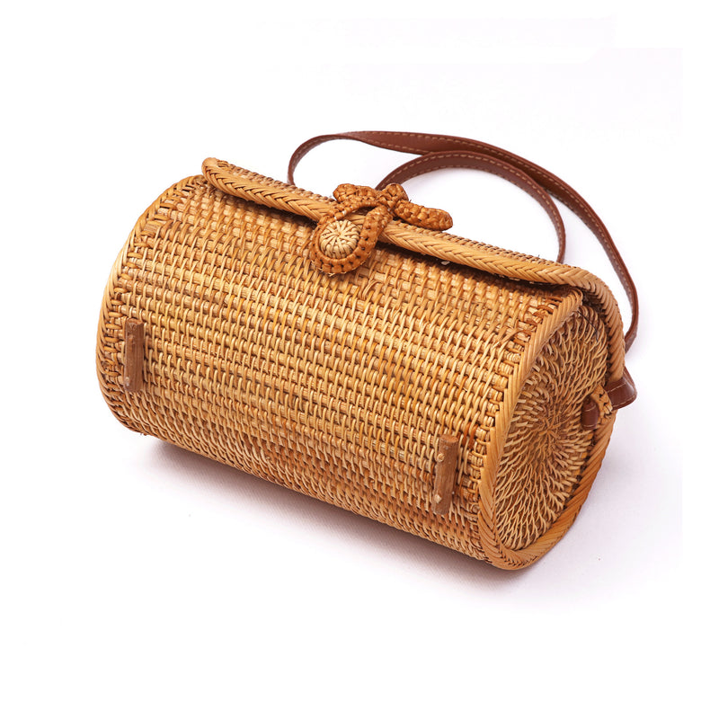 Rattan Bag Mori Retro Art Woven Women&amp;amp;amp;#039;s Bag