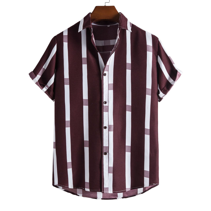 Striped Short-sleeved Shirt