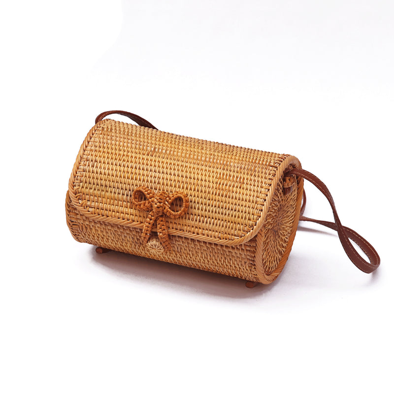Rattan Bag Mori Retro Art Woven Women&amp;amp;amp;#039;s Bag