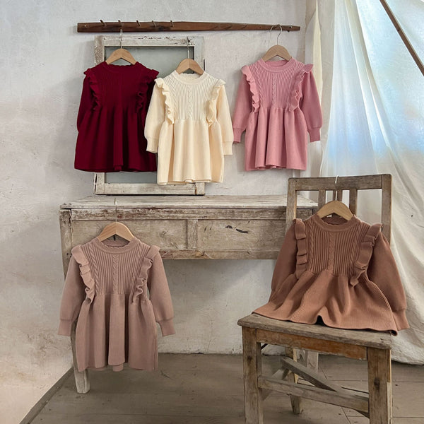 Baby Cotton Wool Woven Warm Dress