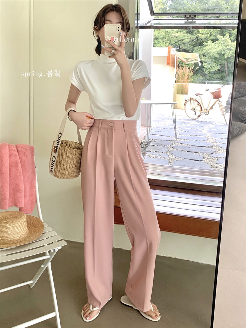The High-waist Drape Trousers