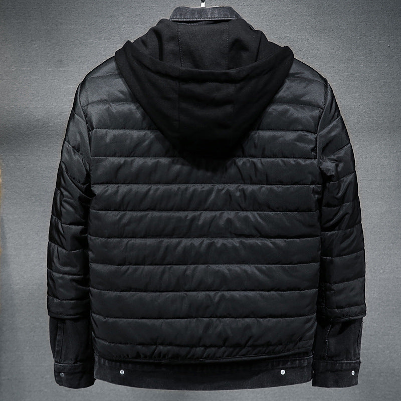 Black Fleece Denim Jacket Men