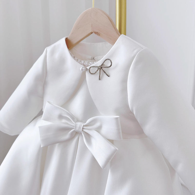 Baby Dress White Classic Style Two-piece Set