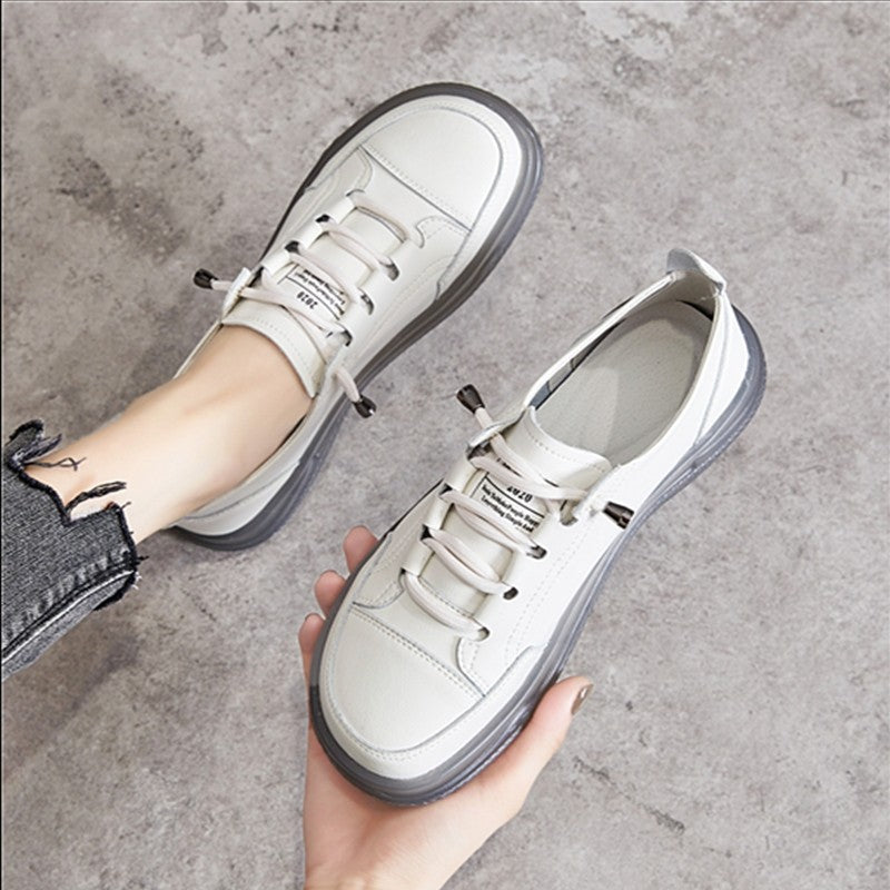 Cowhide Tendon Bottom Leather Soft Shoes
