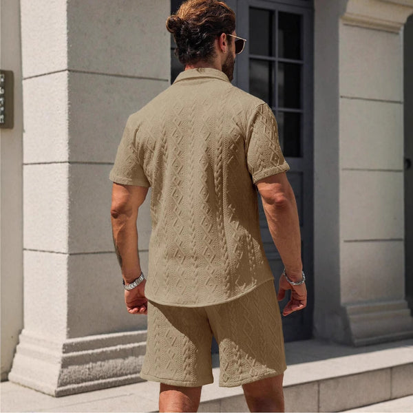 Men's Shirt Casual Loose Sleeves Shorts