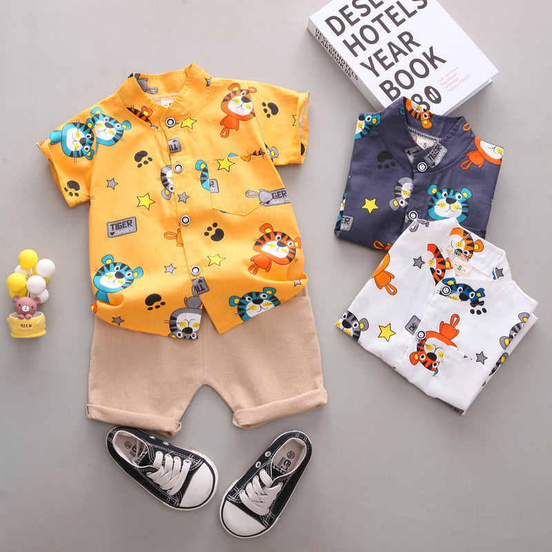 1-3 Years Old Baby Shirt Two-piece Set