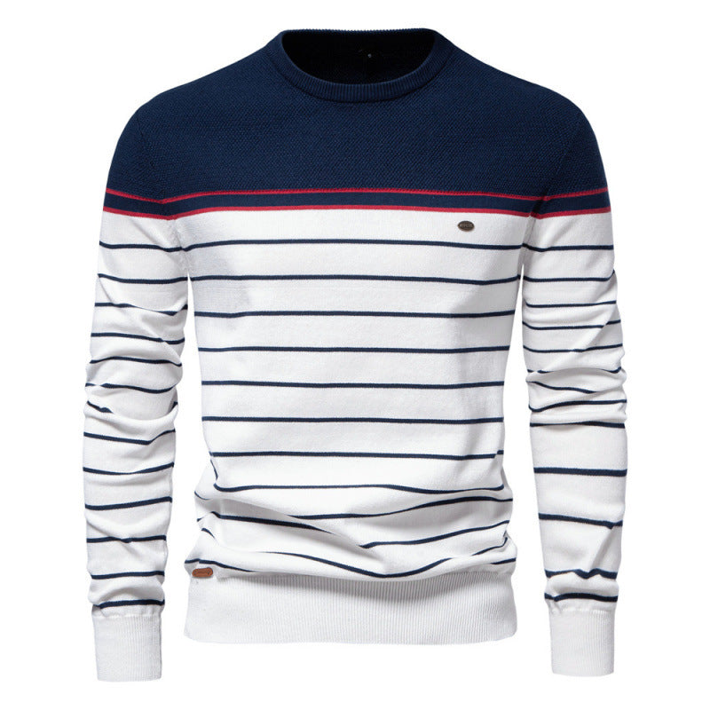 Striped Long Sleeve Men's Knitwear