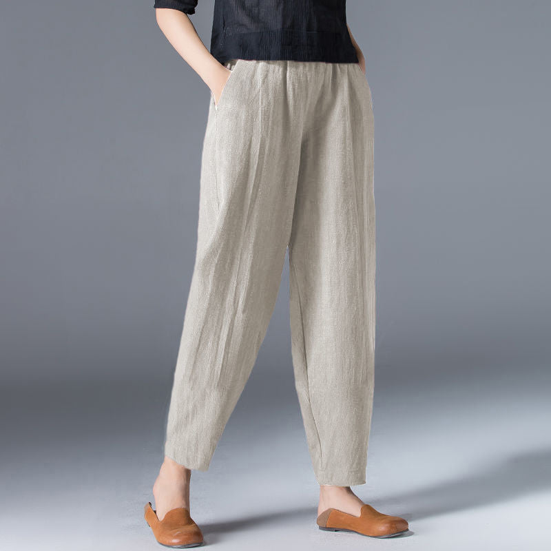 Cotton And Linen Pants