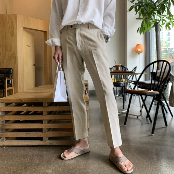 High-end Cotton And Linen Pants