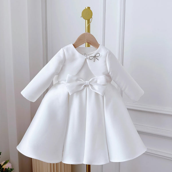 Baby Dress White Classic Style Two-piece Set
