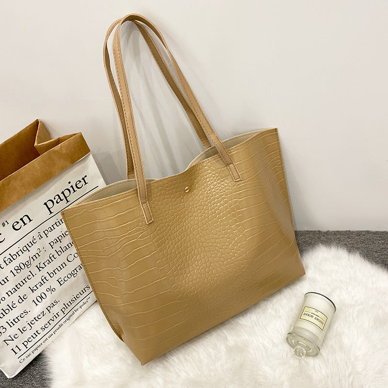 Tote Bag Women&#039;s Bag Large Capacity Shopping Bag Fashionable Versatile Mommy Bag