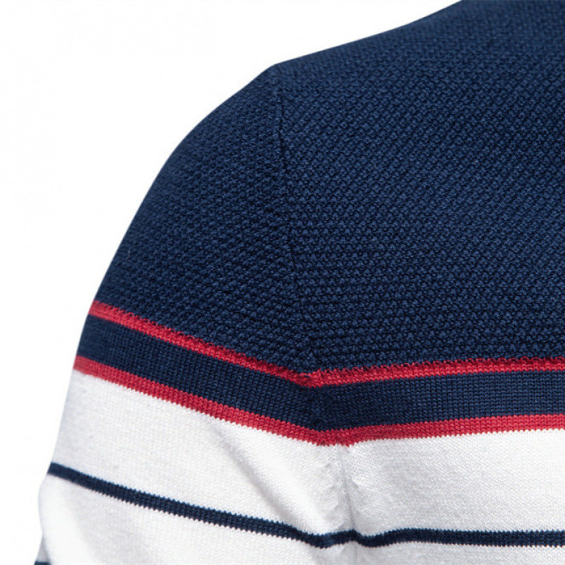 Striped Long Sleeve Men's Knitwear