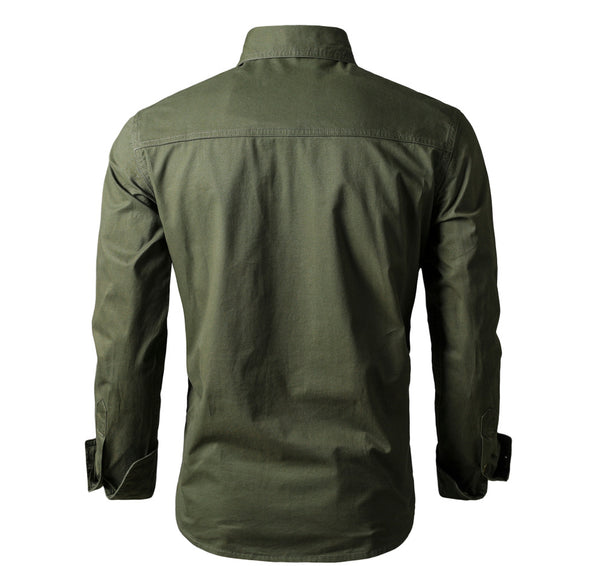 Cotton Shirt Long-sleeved