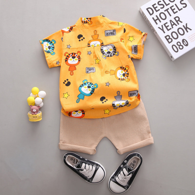 1-3 Years Old Baby Shirt Two-piece Set