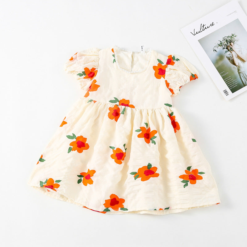 Baby Princess Dress Girl Short-sleeved