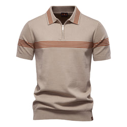 Striped Men's Business Short-sleeved Shirt