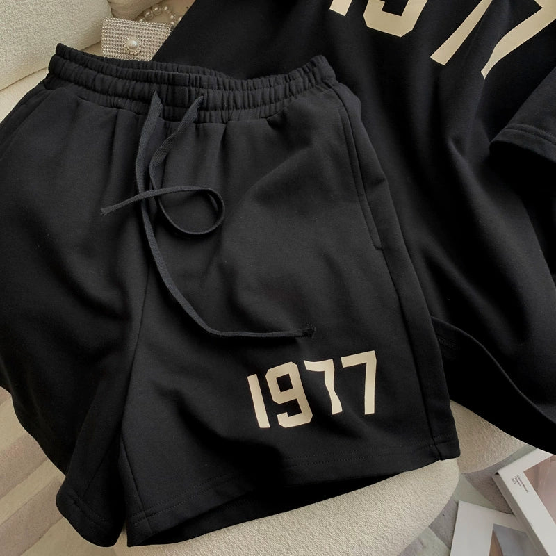 Summer Thin Loose Short-sleeved Shorts Small Casual Two-piece