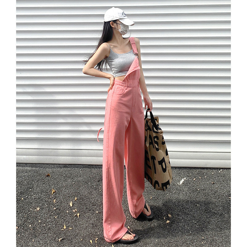 Straight Denim Jumpsuit
