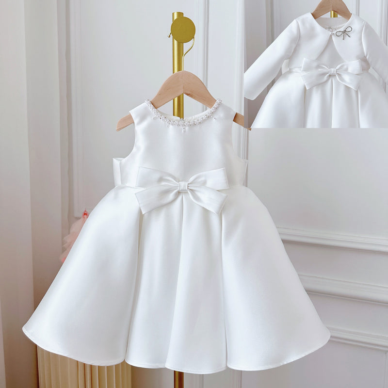 Baby Dress White Classic Style Two-piece Set