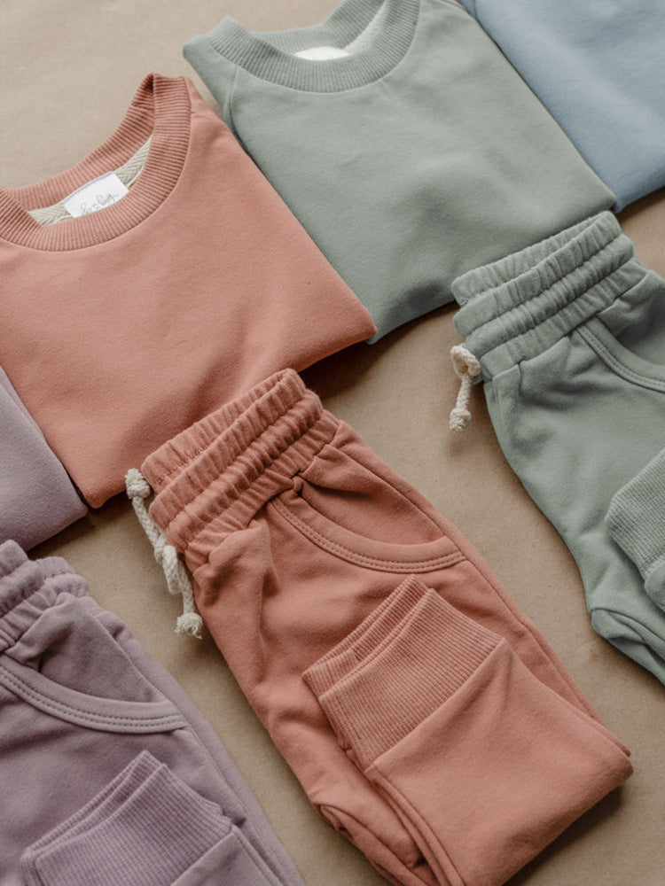 Pure Cotton Sweatshirt Suit
