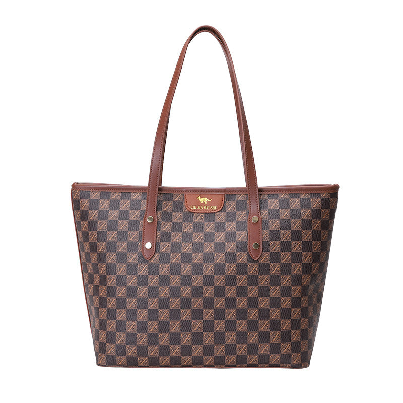 High-end Large Bag 2023 New Trendy Light Luxury Women&#039;s Bag Shoulder Bag Large Capacity Commuting Versatile Hand Tote Bag