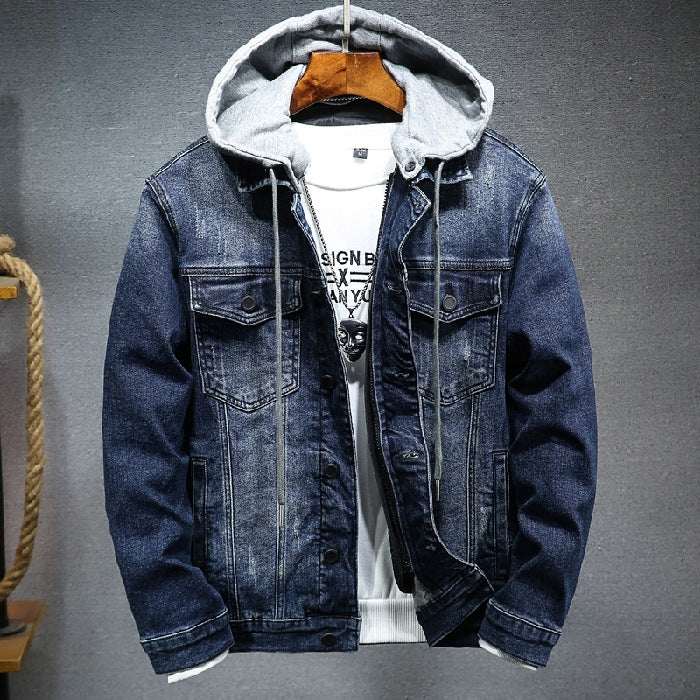 Black Fleece Denim Jacket Men